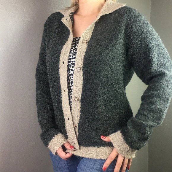 IB Diffusion Wool Cardigan sweater Womens Medium - Picture 1 of 7